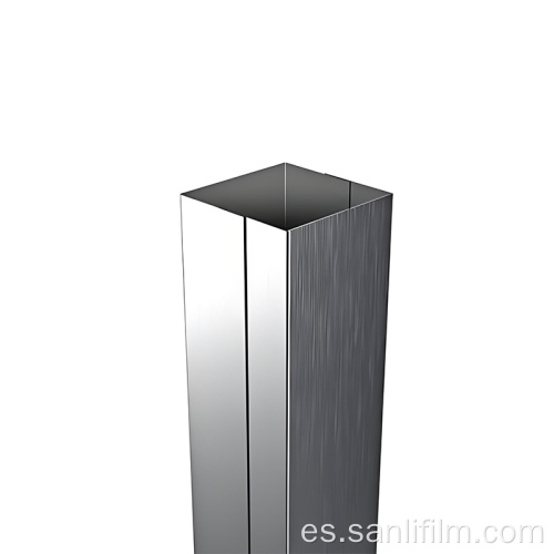 Película protectora de cubiertas de columnas de acero inoxidable